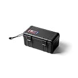 S3 Cases T3500 Waterproof Dry Box Protective Case Mil Spec/USA Made/IP67 Waterproof/Proof - for Phones, Wallets, Keys, Knives, Boating, Camping & Watersports Case Size 7.88" x 3.9" x 3.53" (Black)