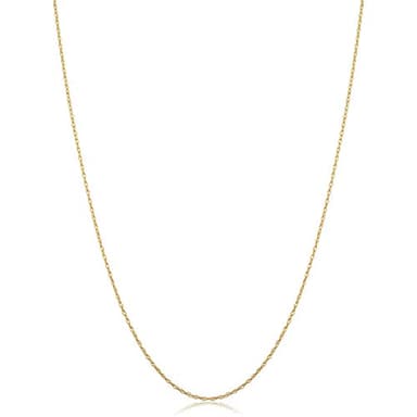 Kooljewelry Womens Classic Rope Chain - 14k Yellow Gold Pendant Necklace, Polished, Spring Ring