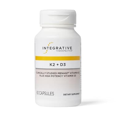 Integrative Therapeutics K2 + D3 - Supplement for Heart Health & Bone Strength* - Daily Vitamins for Calcium Absorption - Supports Vitality - Dairy-Free & Gluten-Free - 60 Count (60 Servings)