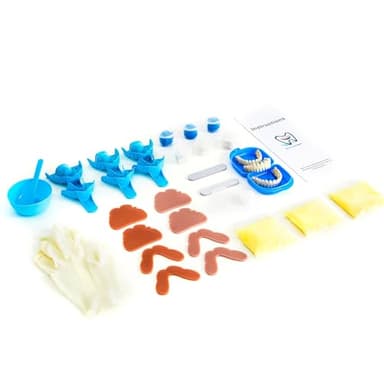 DENTUREWAY DIY Denture Kit with Impression, Do-It-Yourself Partial Denture Solution, White, Small