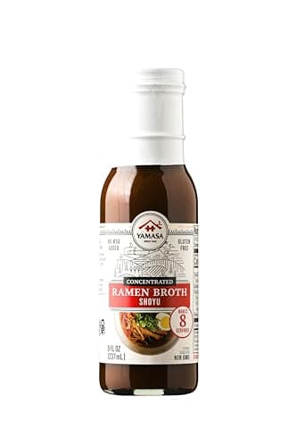 Yamasa, Artisanal Shoyu Ramen Broth Concentrate, Serves 8 Bowls, Gluten Free, No MSG Added, Certified in the Japanese Tradition, 8oz