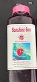 Sunshine Sno Dye Free Snow Cone Syrup, Blue Raspberry, 16oz, Made with organic ingredients