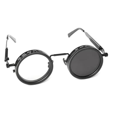 Adjustable Polarized Sunglasses with 1-9 Tint Levels - UV400 Protection & ND Filter Lenses - Unisex Round Frame Beach Eyewear