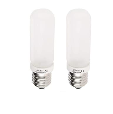 VSTAR JDD Halogen Modeling Lamp Bulbs,110V-130V 150W E26/E27 Frosted Replacement Light Bulb for Photo Studio Strobe,2 Pack
