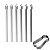 6 PCS Metal Nibs/Tips Replacement for Samsung Galaxy Tab S10+/S10 Ultra/S9/S9FE+/S9 Ultra/S8/S8+/S8 Ultra/S7/S7 FE/S6/S6 Lite S Pen Nibs,with Removal Tweezers