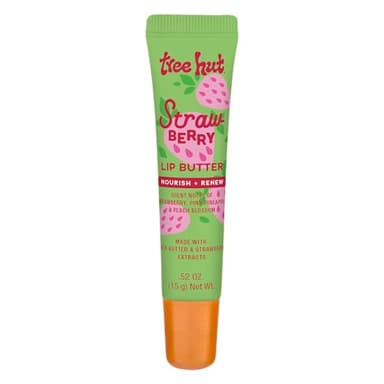 Tree Hut Strawberry Sugarlips Lip Butter, Hydrating Lip Care for Soft, Smooth & Nourished Lips, 0.52 fl oz