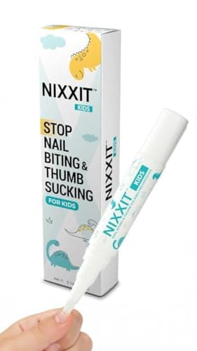 NIXXIT Nail Biting Prevention for Kids - Thumb Sucking Deterrent for Kids, Toddlers, Children - No Bite Nail Polish Pen - Bitter Taste - Safe & Effective Solution for Age 3+