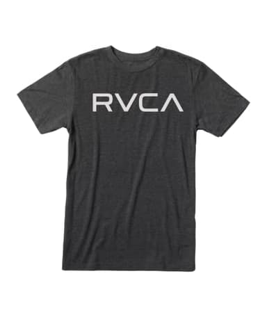 RVCA Men's Red Stitch Graphic Crew T-Shirt, Black, L
