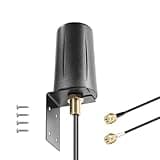 2x2 MIMO Omnidirectional Low Profile 4G LTE 5G External Antenna SMA Male Connector with 10ft Cable for 4G/5G Routers Hotspot Verizon AT&T T-Mobile Home Internet Truck and RV, Slinkdsco