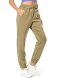 Colorfulkoala Women's High Waisted Ultra Soft Modal Joggers Running Sweatpants Casual Lounge Pants with Pockets (M, Boulder)