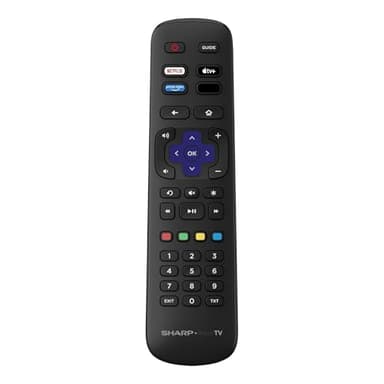 OEM Replacement Remote Control Compatible with All Sharp Roku Smart TVs【Only Works with Sharp Roku TV, Not for Roku Stick and Roku Box】(Netflix, Apple TV+, Prime Video, and Waipu.tv)