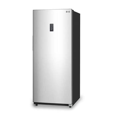 BLACK+DECKER 14 Cu. Ft. Convertible Freezer Refrigerator, Upright Freezer with Glass Shelves, ENERGY STAR rated, Frost Free, BUC1400XS, Stainless Look