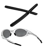 Replacement Earsocks Ear Socks for Oakley Eye Jacket Redux OO9438 Sunglasses Frame, Black Rubber Temple Sleeve