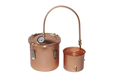 Kingsunshine 1.5 Gallon Pure Copper Boiler Pot Alembic Still Wine Alcohol Water Distiller