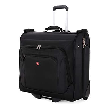 SwissGear 7895 Premium Rolling Garment Bag, Bonus Hanging Feature, Men's and Women's, 24-Inch Luggage - Black