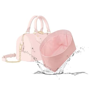 19 NeatThin Lightweight Purse Insert, Waterproof Surface and Silky Satin Lining, Fit for New Nano Speedy 16, (New Nano Speedy 16, Pink)