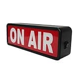 ON AIR Sign LED Light Recording Sign Studio Warning Signfor (Studio/Home Studio/Company/Desk or Wall Decor). Simple and Easy ON/Off Switch Button.Up Lighted Broadcast Warning Sign Finished