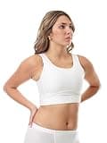 Underworks MagiCotton Sports and Binding Minimizer Bra White 38-inch Chest