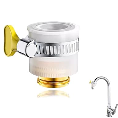 KGCGJVB Universal Faucet Adapter to Hose 13-25mm Outer Diameter Connector Adaptor for Sink or Kitchen Tap Portable Faucet Mount Water Filters Compatible with Filter and Garden Accessories