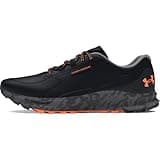 Under Armour Men's Charged Bandit Trail 3, (001) Black/Black/Orange Blast, 11, US