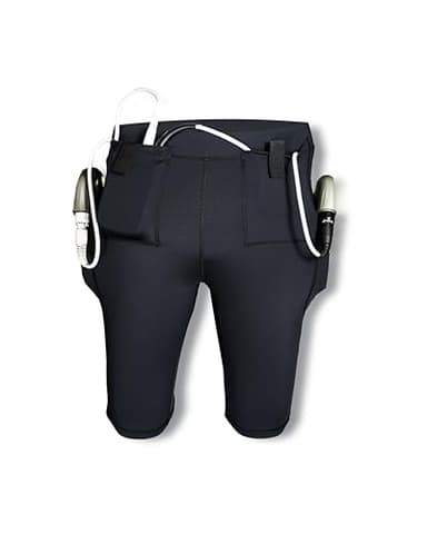 Genki Garb CoreLine LVAD Medical Short for Heartmate 2 and 3, Compression Shorts for Men & Women with Pockets (US, Alpha, Large, Black)