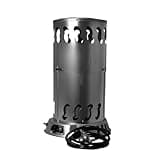 Mr. Heater MH200CVX 200,000 BTU 5,000 Square Feet Portable Outdoor Adjustable Propane Gas Convection Heater with Push Button Igniter and Regulator, Silver