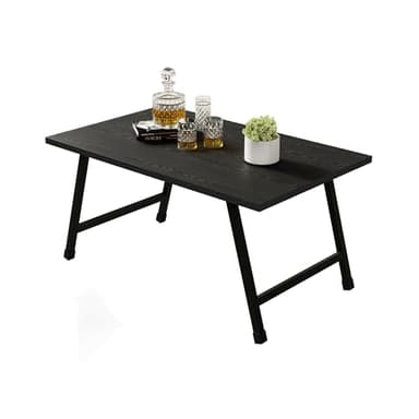 Crocofair Rectangular Folding Coffee Table - Modern Space-Saving Foldable Coffee Table for Living Room, Durable and Lightweight Design, Easy to Assemble, Perfect for Small Spaces