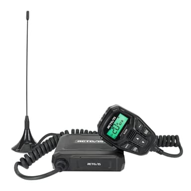 Retevis RA86 GMRS Mobile Radio - Update Chirp, GMRS Radio with Gain Antenna & Cigarette Lighter Plug, Repeater Channels Long Range Two Way Radio, NOAA Alert, Dual Speakers for Offroad, Jeep, Truck, RV