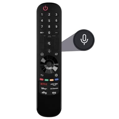 for LG Smart TV Remote,Magic Control with Voice and Pointer Function,AN-MR24GA/MR23GA/MR22GA/MR21GA/MR20GA/MR19GA Replacement for 2019-2024 LG WebOS,OLED,QNED,NANOCell,4K,8K etc.AKB76039902