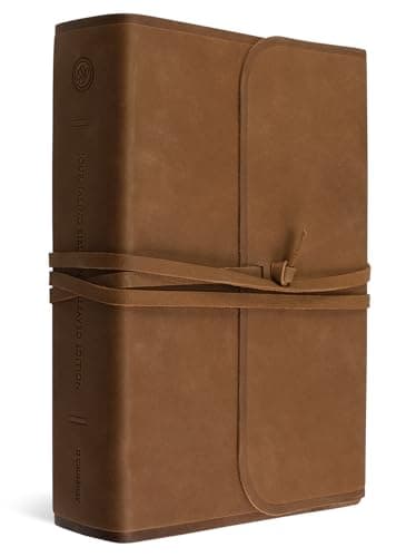 ESV Journaling Bible, Interleaved Edition (Brown, Flap with Strap)