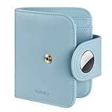 Vulkitty Womens Small Wallet for Airtag RFID Blocking Vegan Leather Airtag Wallet for Women