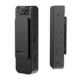 Mini Body Camera Video Recorder, 1080P Small Portable Wearable Hidden Cameras with Clip & Night Vision, Micro Pocket Body Worn Cam for Sport, Pet, Home Office, Security, Work Records(NO WiFi & APP)