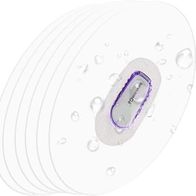 Dexcom G6 Adhesive Patches - 20 Pack Waterproof & Transparent Overpatch CGM Stickers for G6 10-14 Days Long Stay Fixation Monitor Protection, Easy to Use Pre-Cut Adhesive Tape-LiangMai