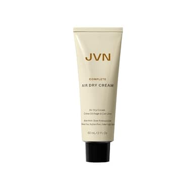 JVN No Heat Complete Air Dry Cream, 2 Fl Oz, Travel Size, Hair Smoothing Cream Enhances Your Natural Texture, Curl Cream and Wavy Hair Products, Silicone Free