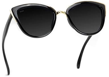 WearMe Pro Womens Cat Eye Mirrored Reflective Lenses Oversized Cateyes Sunglasses