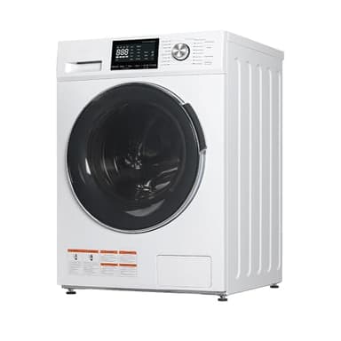 Techomey 2.7 Cu.Ft All-in-One Washer and Dryer Combo, 24" Front Load Ventless Washer Dryer with 26.5 Lbs Loading Capacity, Compact Size, LED Display, Child Lock, White