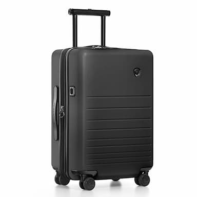 Traveler's Choice Markham Hardside Expandable Luggage with Double Spinner Wheels, Carry-On 21-Inch Suitcase, TSA Lock, 21-Inch, Black