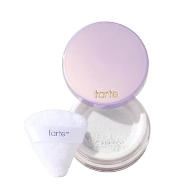 tarte creaseless setting powder – Loose Face Powder, Lightweight Oil-Absorbing Formula for Longwear Finish, Vegan & Cruelty-Free, travel size, translucent