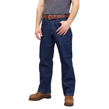 All American Men's Original Boot Cut Jeans with Gusset – Premium 15 oz. Denim, Made in USA, Comfortable Relaxed Fit, Durable Workwear for Roofers, Plumbers, Farmers – Reliable, Sturdy, Lifetime Jeans