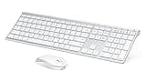 Bluetooth Keyboard Mouse for Mac, Ultra Slim Wireless Keyboard Mouse Combo for Mac, Multi-Device, Full Size, Rechargeable, for MacBook Pro, MacBook Air, iMac, iPad
