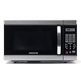Farberware Countertop Microwave 1000 Watts, 1.1 Cu. Ft. - Microwave Oven With LED Lighting and Child Lock - Perfect for Apartments and Dorms - Easy Clean Stainless Steel