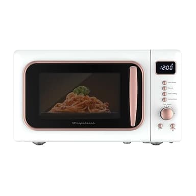FRIGIDAIRE EMW788RETRO 0.7 cu. ft. Retro Microwave, White-RoseGold