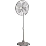 Good Housekeeping All-Metal (92654-BN) Oscillating 16" Conference Room Pedestal Stand Fan (Brushed Nickel)