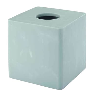 Nicole Miller - Tissue Box Cover, Resin Countertop Accessories, Dorm Room Essentials (Kendall Collection, Oasis)