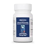 Allergy Research Group Vitamin D3 Complete - Vitamin D3 and K2 Supplement, Daily Balance, with Vitamin A, DeltaGold Tocotrienols, High Potency, Veggie Softgels - 120 Count