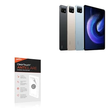 BoxWave Screen Protector Compatible with Xiaomi Pad 6 - ClearTouch Anti-Glare (2-Pack), Anti-Fingerprint Matte Film Skin