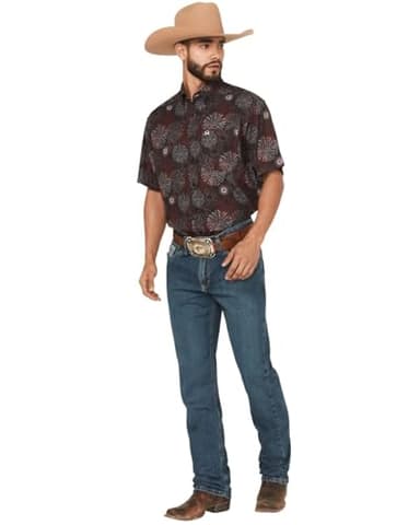 Cinch Men's Silver Label Slim Fit Jean, Medium Stone Wash, 31W x 32L