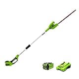 Greenworks 40V 20" Cordless Pole Hedge Trimmer, 2.0Ah Battery and Charger Included