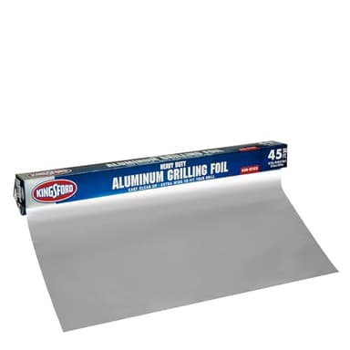 Kingsford Heavy Duty Non-Stick Grilling Aluminum Foil Roll for Grilling, Baking, Steaming, Roasting, Outdoor Cooking, Wrapping Leftovers, and Lining Grill Grates or Pans, 45 Sq Ft