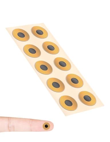 NFC Tags,10mm Programmable RFID Stickers Tag215, Round Waterproof Flexible FPC NFC Labels for Phones, Wearables, Automation (10PCS)